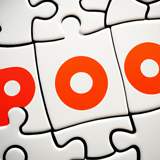 Hình ảnh trừu tượng của một câu đố với từ 'PO' trên đó.