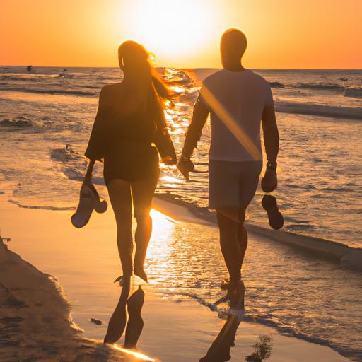 Dạo bước trên bãi biển hoàng hôn cùng người mình yêu là cảm giác tuyệt vời nhất