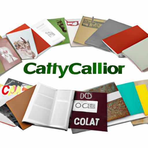 Hình ảnh các loại Catalog phổ biến, bao gồm catalog sản phẩm, catalog dịch vụ và catalog trực tuyến.