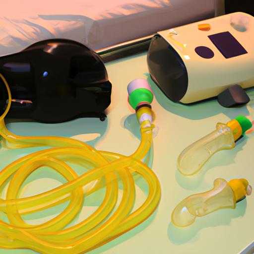 Các loại thiết bị hô hấp khác nhau được sử dụng trong điều trị các bệnh hô hấp.
