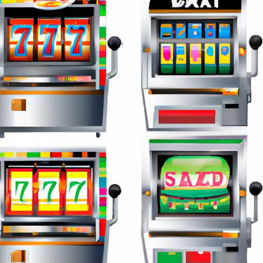 Hình ảnh hiển thị các loại máy đánh bạc khác nhau