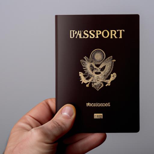Người cầm hộ chiếu với một khoảng trống cho phần first name.