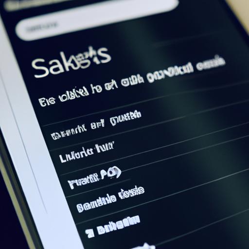 Một bức ảnh chụp gần màn hình điện thoại thông minh hiển thị các tính năng và chức năng đa dạng của ứng dụng Salekits.