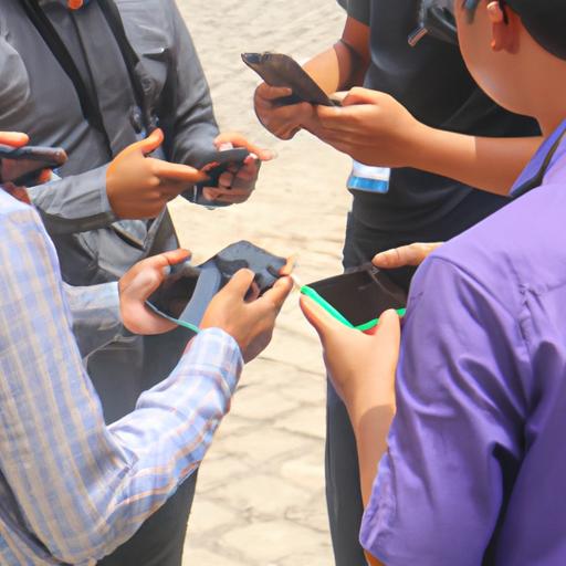 Nhóm người so sánh các nhà mạng di động tại Việt Nam