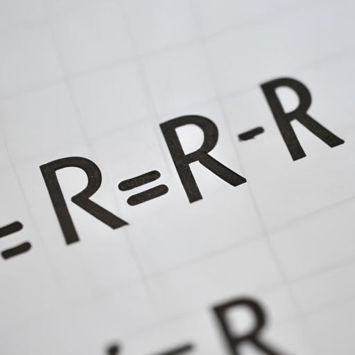Một bức ảnh chụp cận cảnh của một phương trình toán học biểu thị tập hợp R.